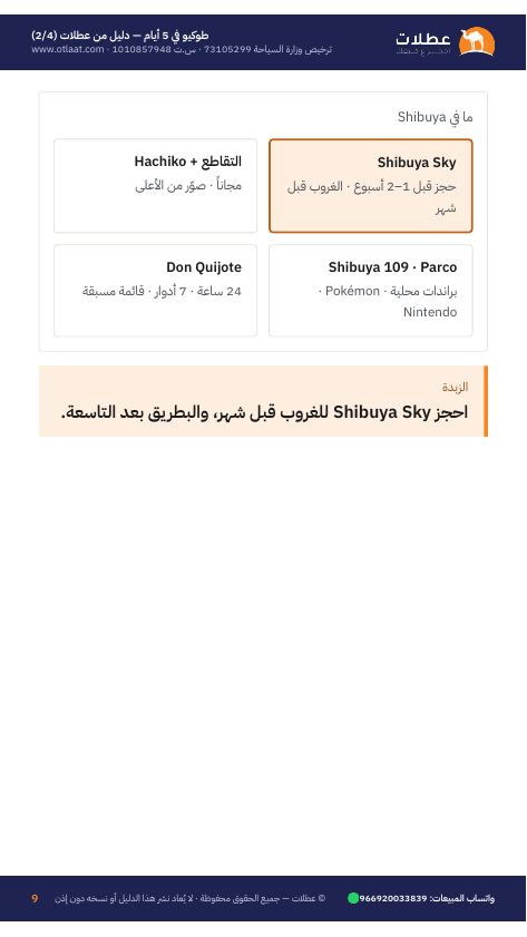 صفحة من الدليل